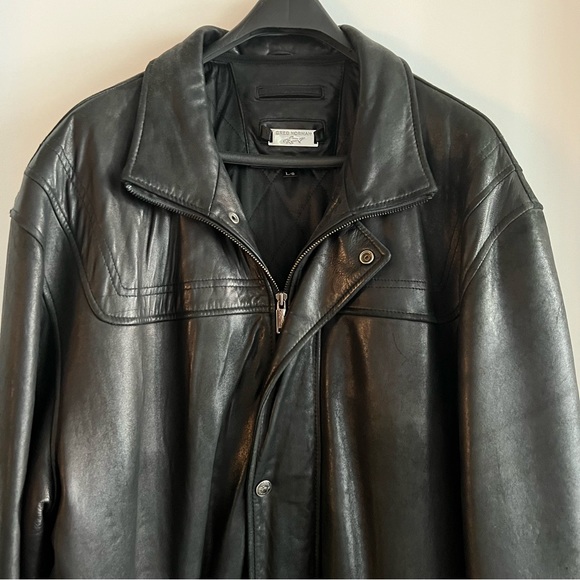 Greg Norman Lined Leather Jacket - Picture 2 of 14